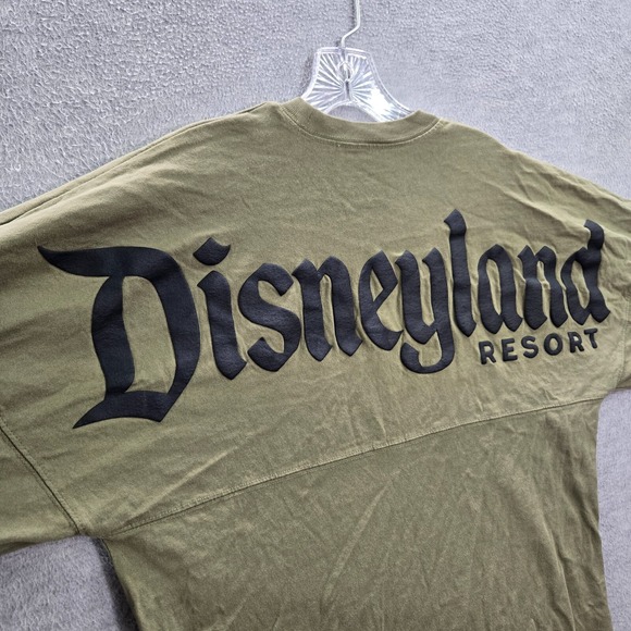 Disney Women Top Small Green Spirit Jersey Shirt Disneyland Resort Long Sleeve - Picture 8 of 9